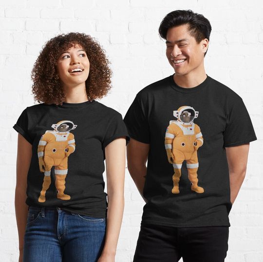 the astronaut orange Classic T-Shirt - Image 8