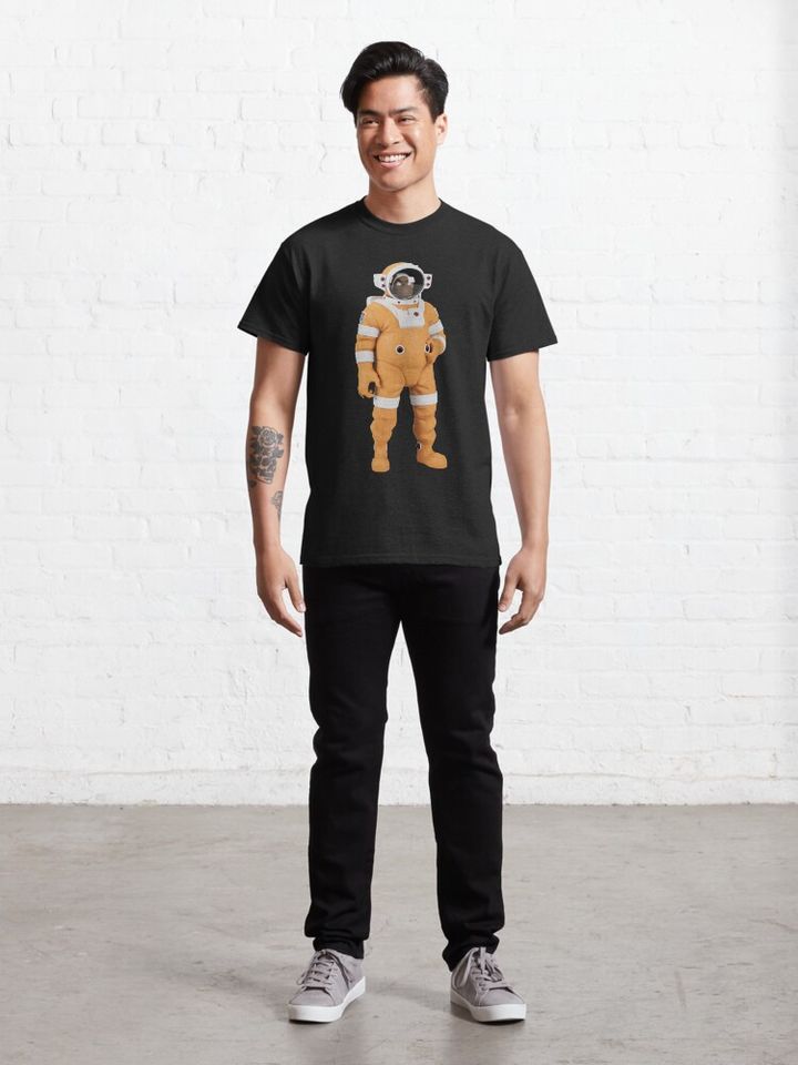 the astronaut orange Classic T-Shirt - Image 4
