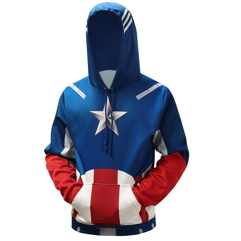 The Avengers Captain America 3D All Over Print Hoodie, Zip Hoodie
