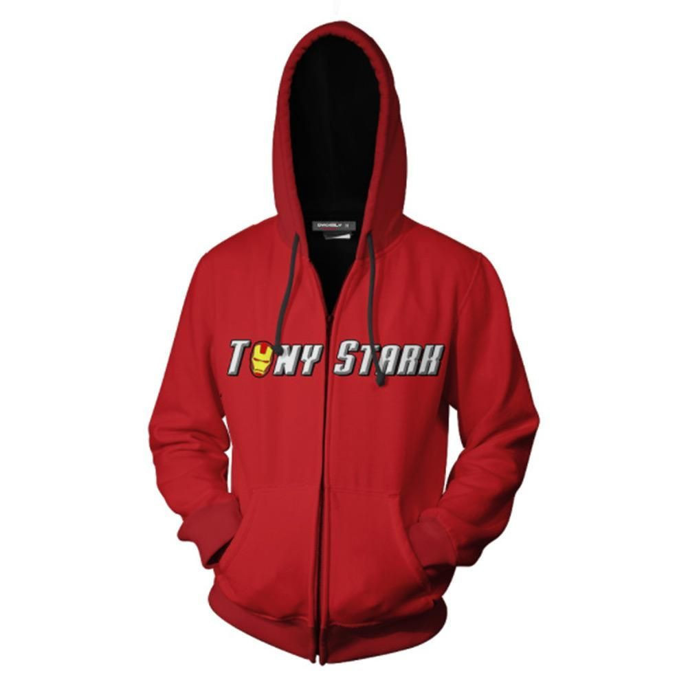 The Avengers Endgame Tony Stark Iron Man Jacket 3D All Over Print Hoodie, Zip Hoodie