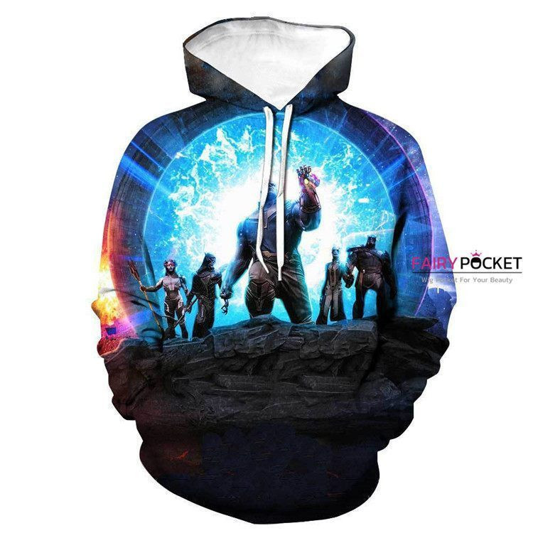 The Avengers Thanos 3D All Over Print Hoodie, Zip Hoodie