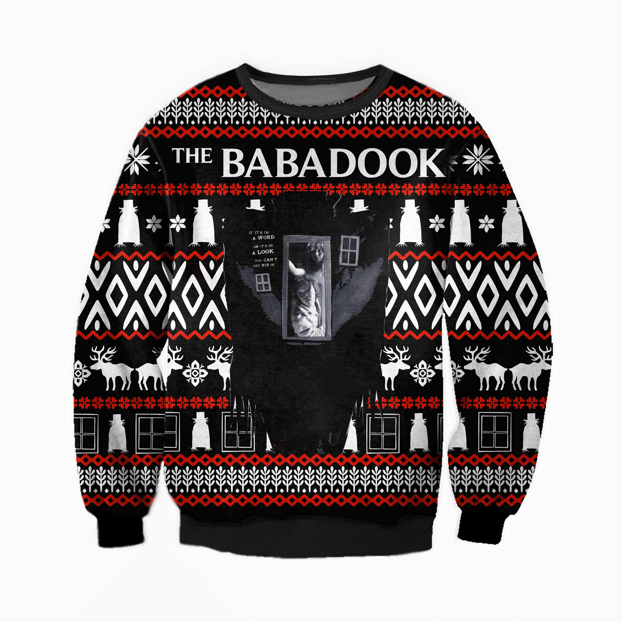 The Babadook Ugly Christmas Sweater Adult 3D Funny Matching for family