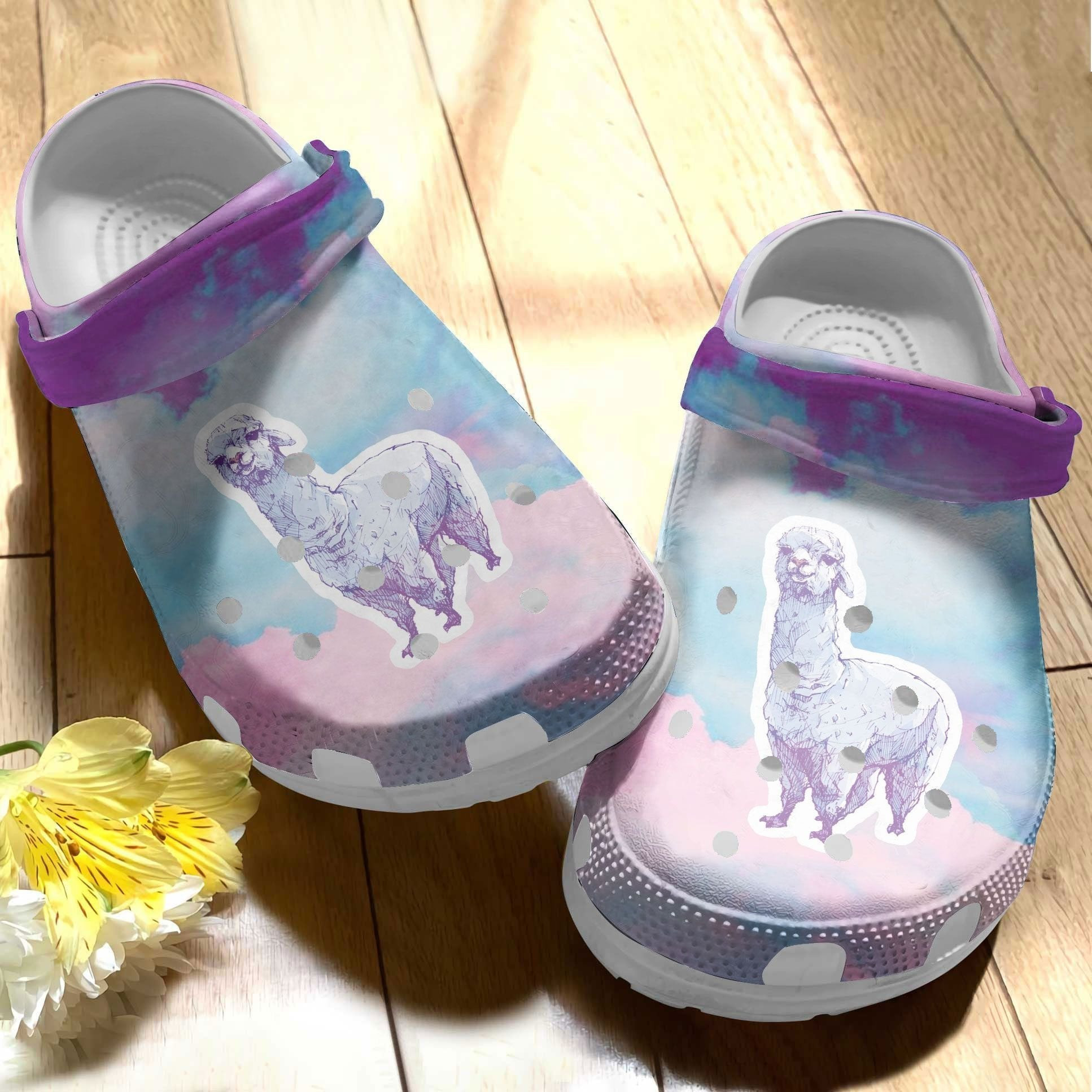 The Baby Alpaca Shoes Pink Llamas Clogs Gift For Birthday Christmas