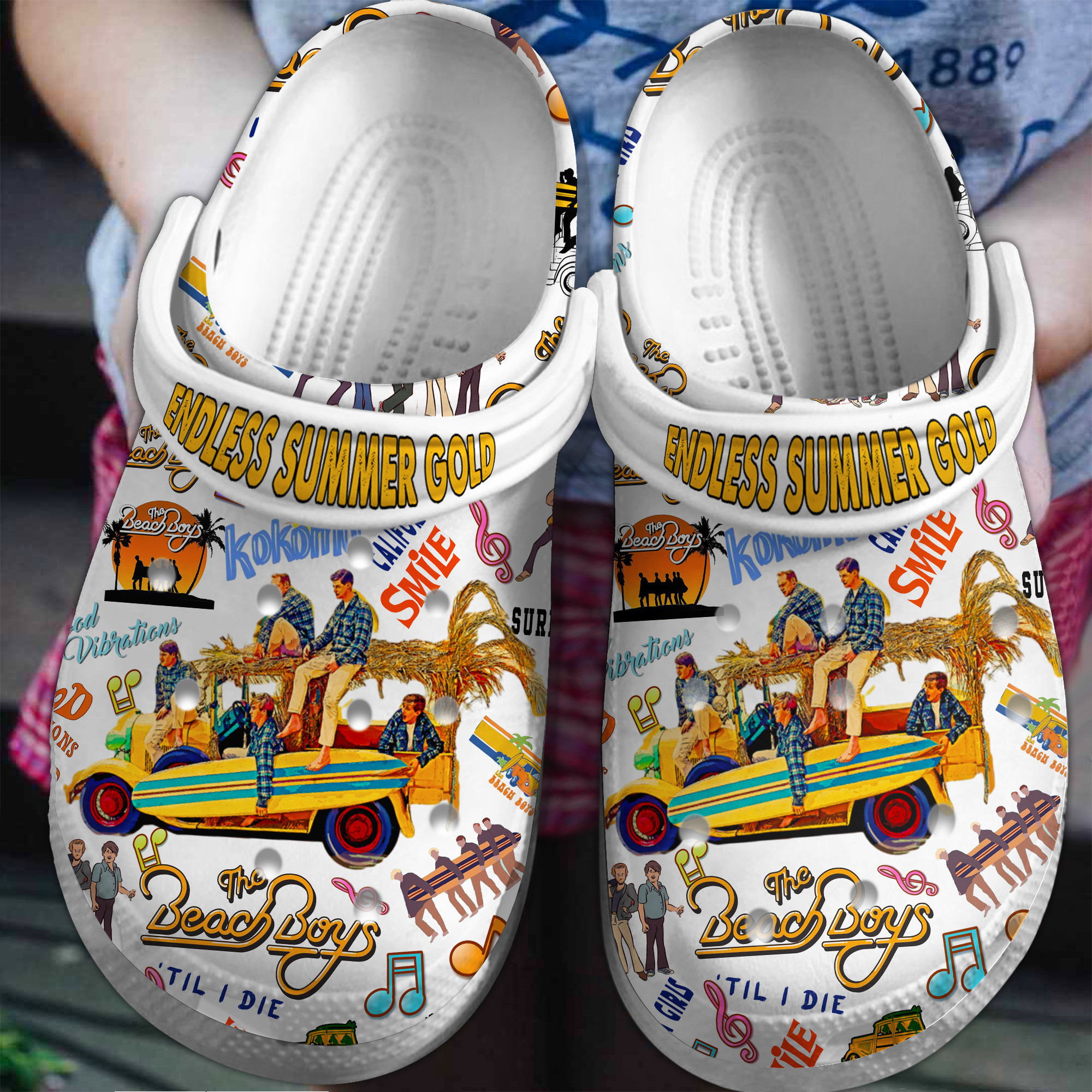 The Beach Boys Music Crocs Crocband Clogs Shoes Comfortable For Men Women and Kids