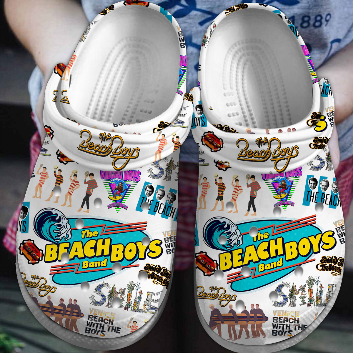 The Beach Boys Music Crocs Crocband Clogs Shoes Comfortable For Men Women and Kids