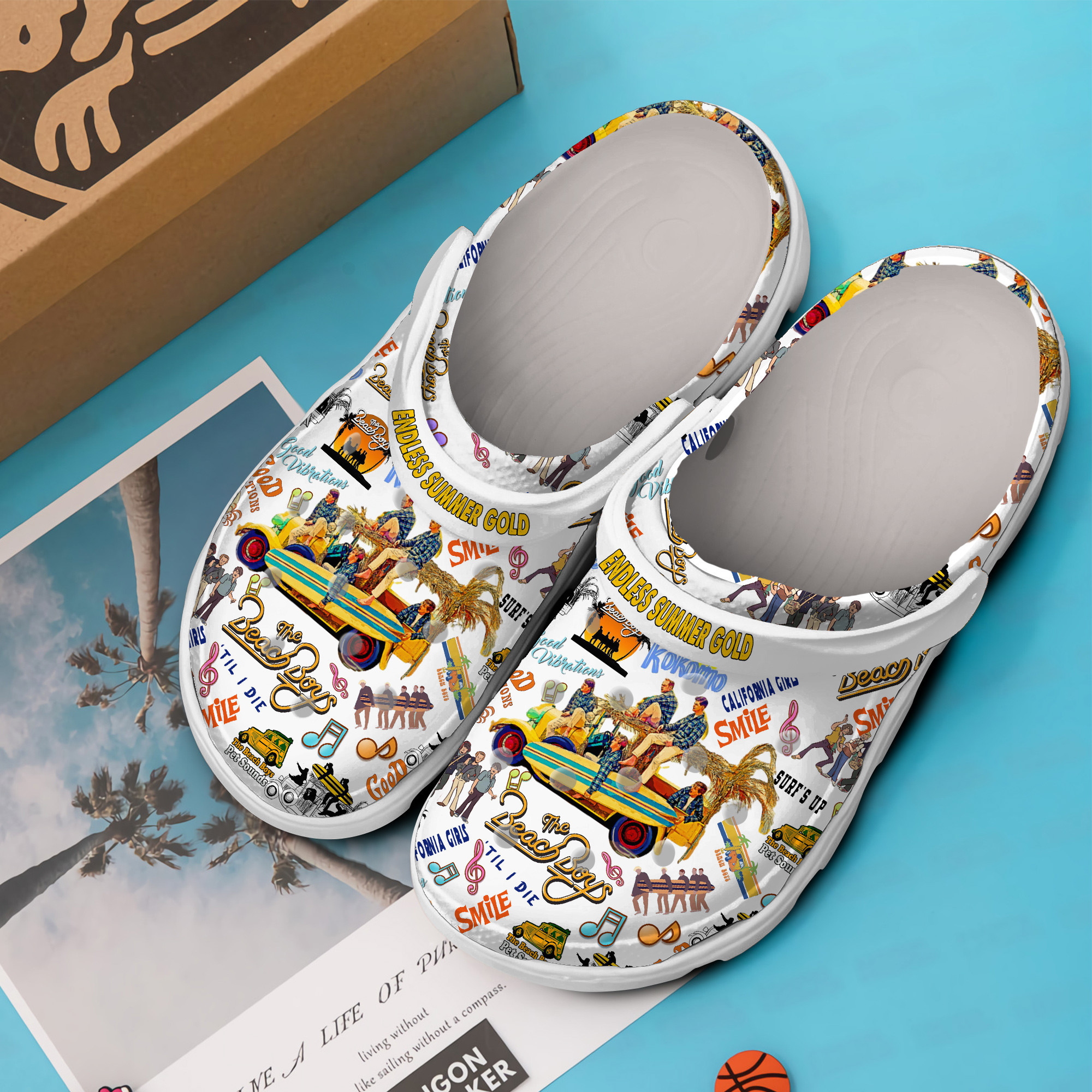 The Beach Boys Music Crocs Crocband Clogs Shoes Comfortable For Men Women and Kids - Image 2