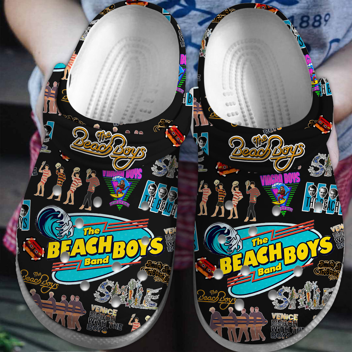 The Beach Boys Music Crocs Crocband Clogs Shoes Comfortable For Men Women and Kids