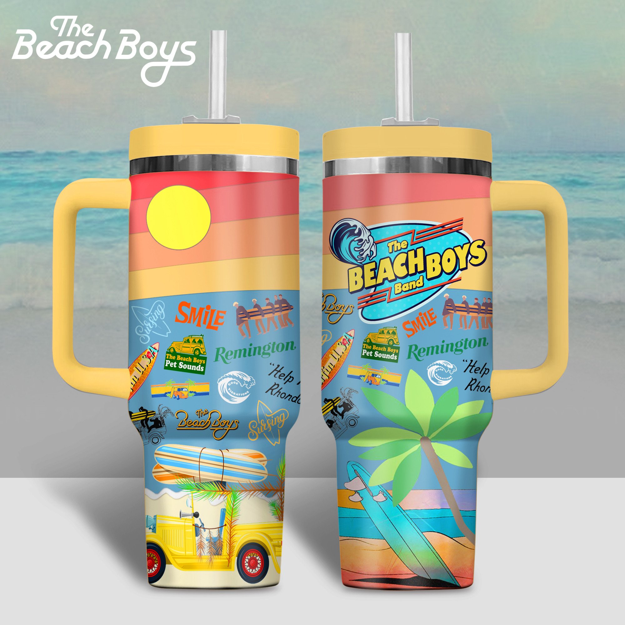 The Beach Boys Music Custom Stanley Cup 40 oz 30 oz Tumbler With HandleTVC2301800