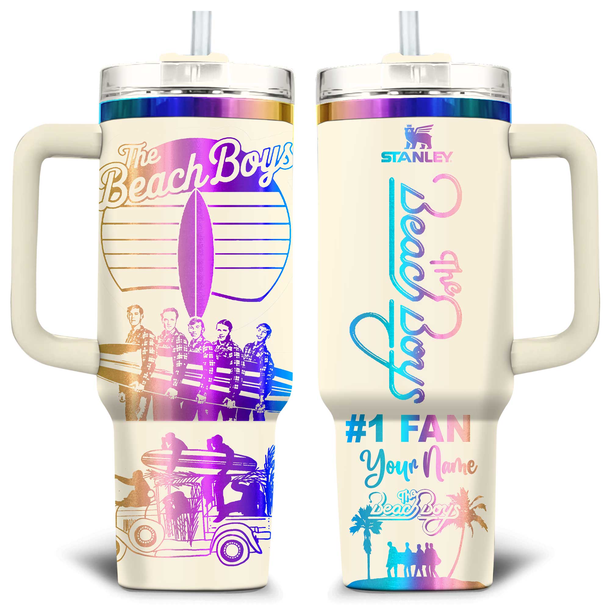 The Beach Boys Music Custom Stanley Cup 40 oz 30 oz Tumbler With HandleTVC230195 - Image 2