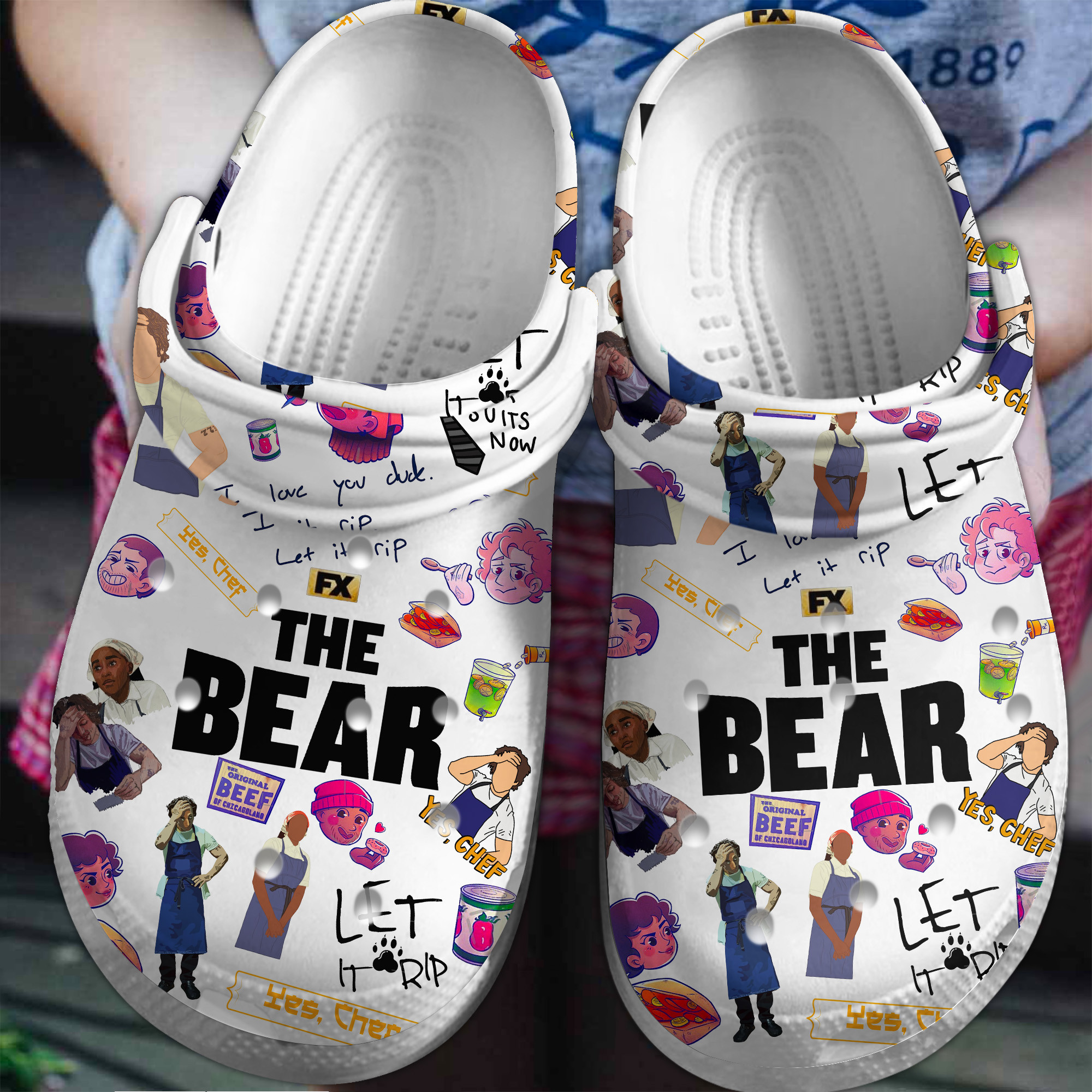 The Bear TV Series Crocs Crocband Clogs Shoes Comfortable For Men Women and Kids