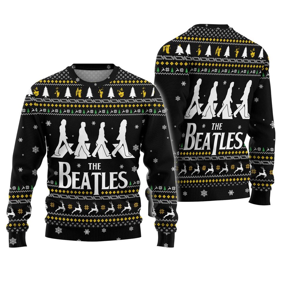 The Beatttles Christmas Sweater, The Bea.tlles Ugly Sweater, Beeeatles Sweater