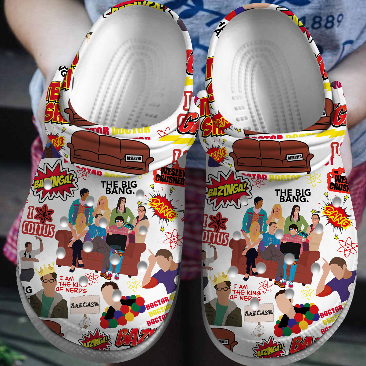 The Big Bang Theory TV Series Crocs Crocband Clogs Shoes Comfortable For Men Women and Kids