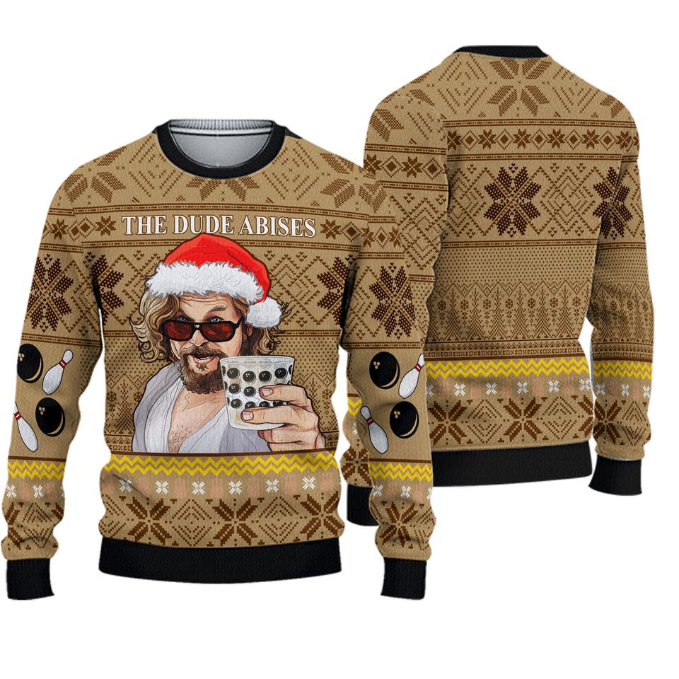 The Big Lebowski Christmas Ugly Sweater