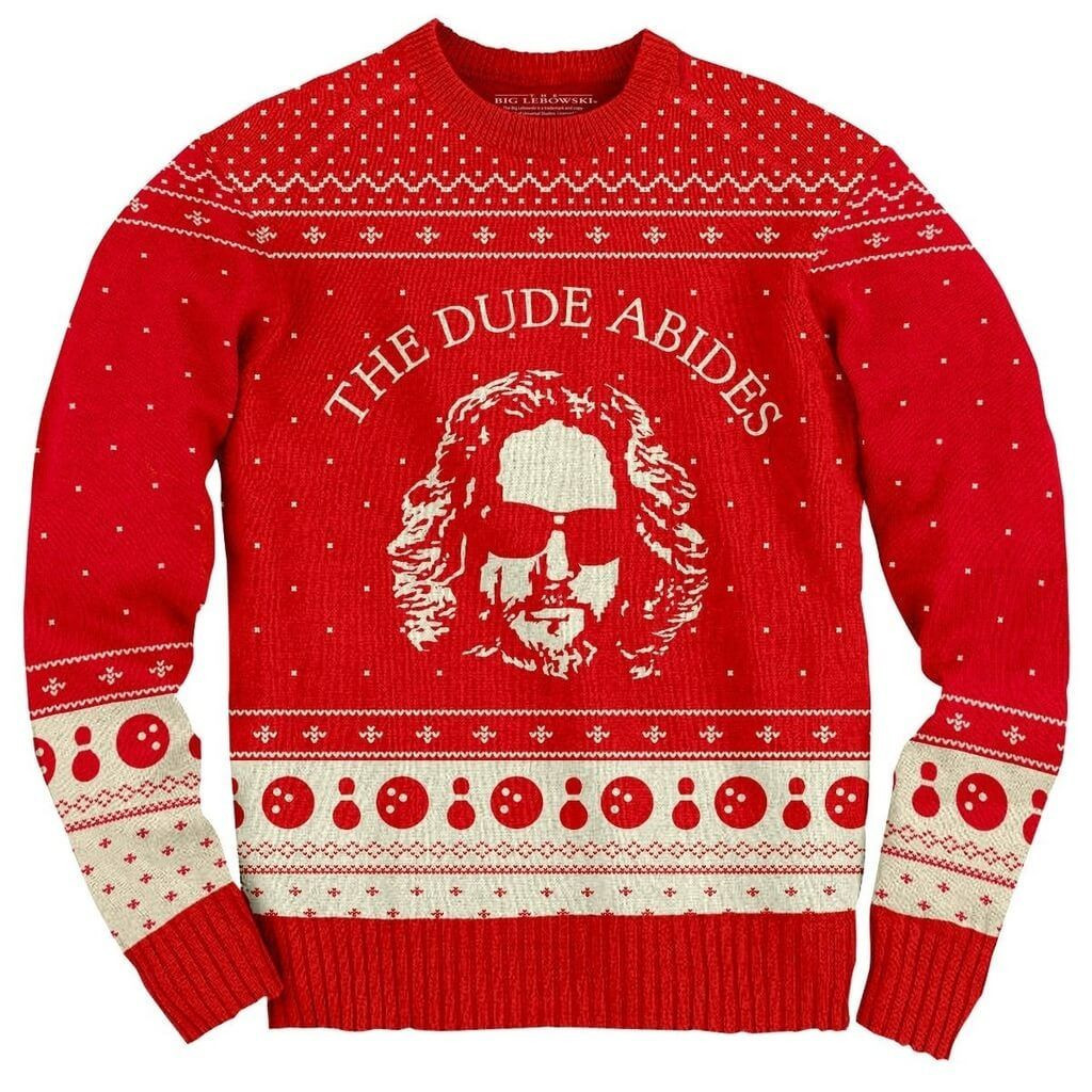 The Big Lebowski The Dude Abides For Unisex Ugly Christmas Sweater Adult 3D Funny Matching for family