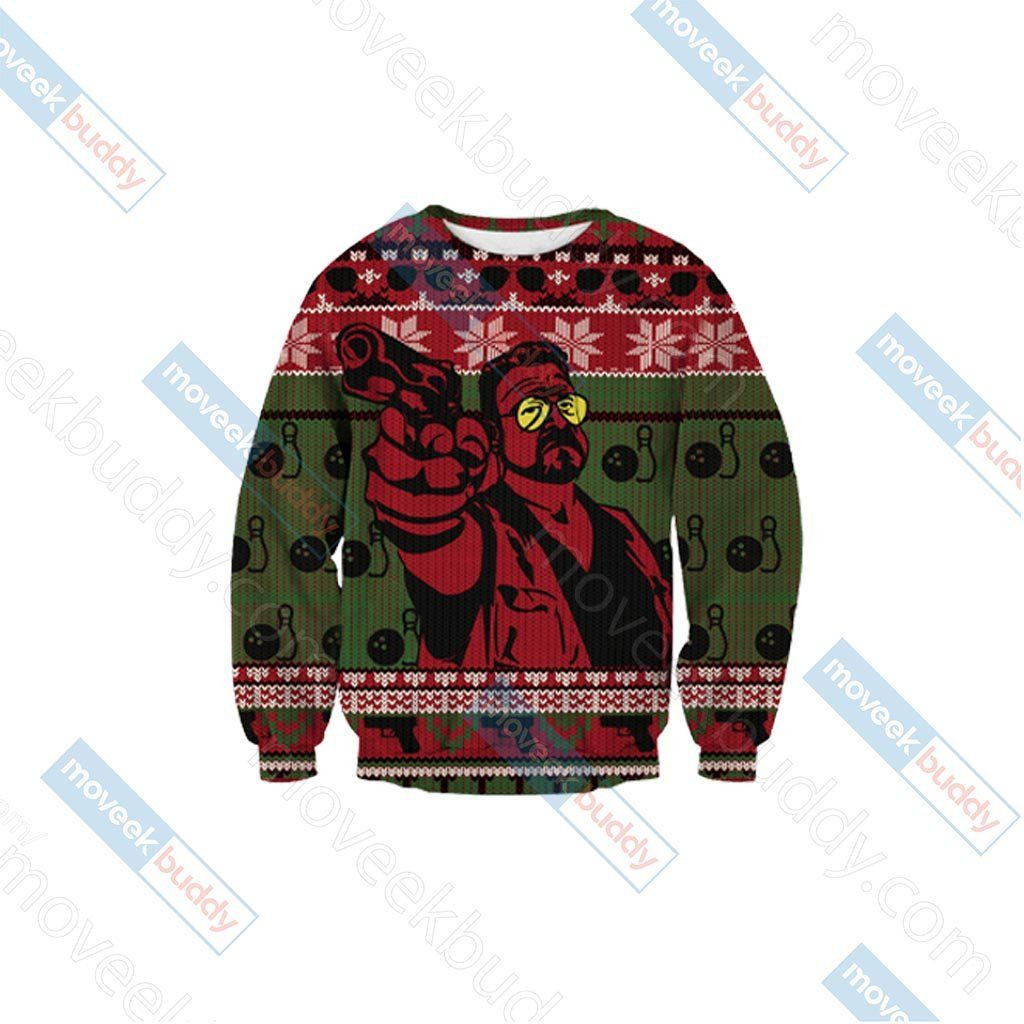 The Big Lebowski Walter Sobchak For Unisex Ugly Christmas Sweater Adult 3D Funny Matching for family - Image 2