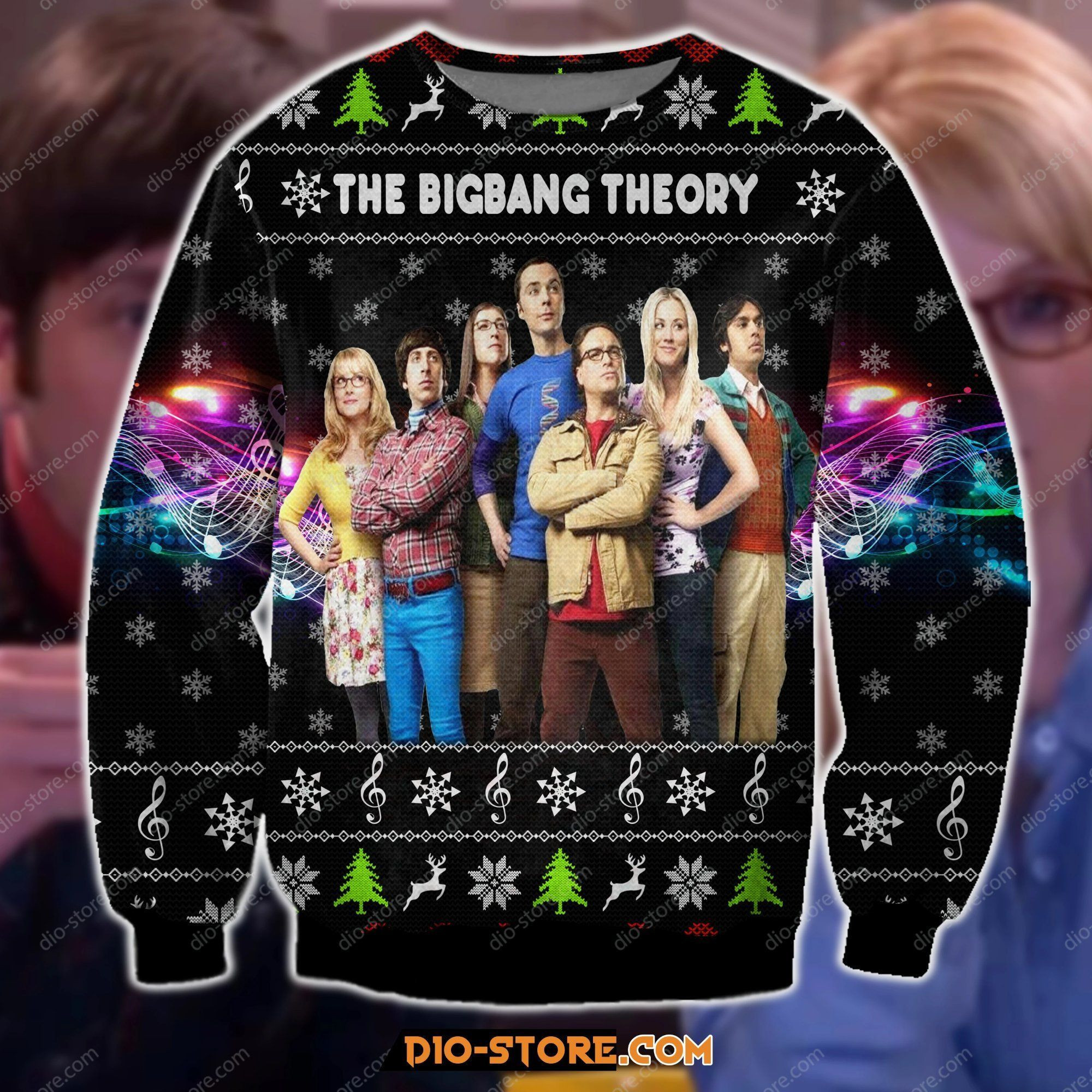 The Bigbang Theory Ugly Christmas Sweater Adult 3D Funny Matching for family