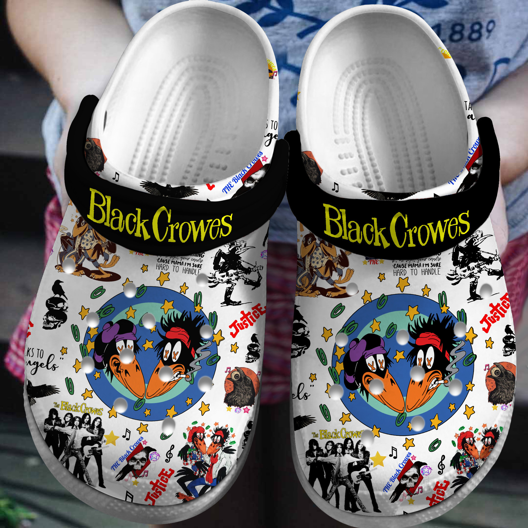 The Black Crowes Music Crocs Crocband Clogs Shoes Comfortable For Men Women and Kids