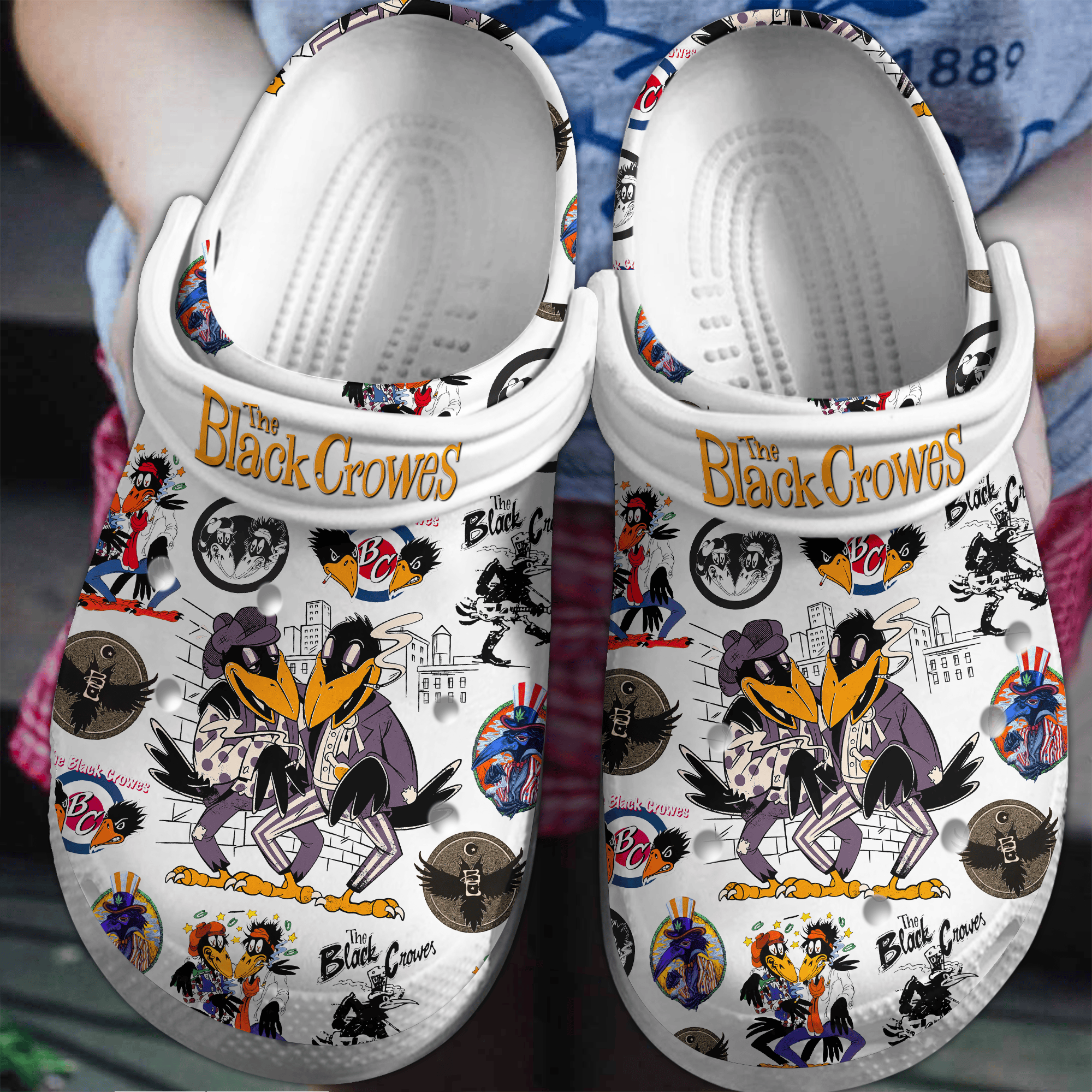 The Black Crowes Music Crocs Crocband Clogs Shoes Comfortable For Men Women and Kids