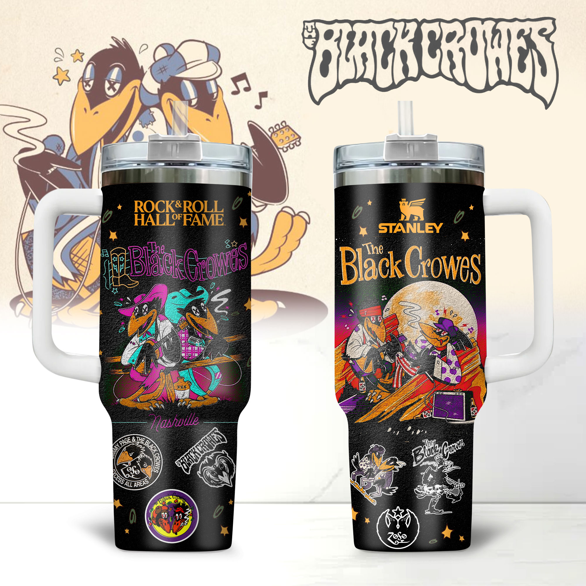 The Black Crowes Music Custom Stanley Cup 40 oz 30 oz Tumbler With HandleTVC2301178