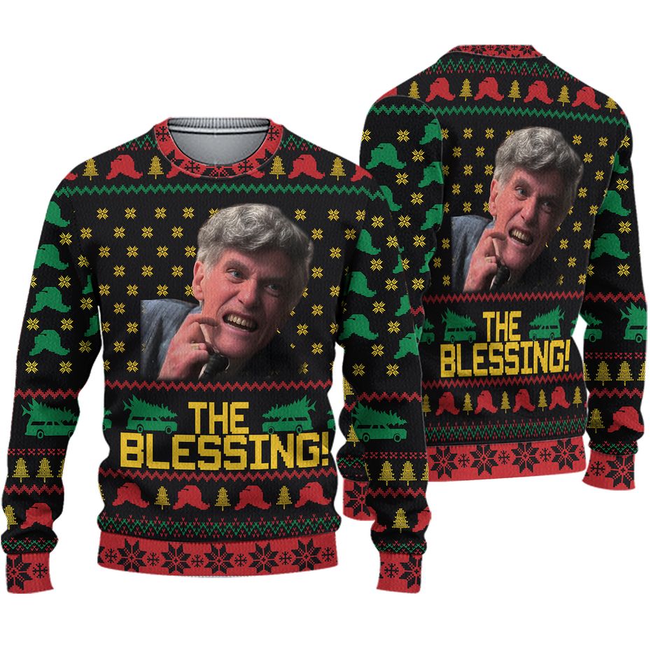 The Blessing Uncle Lewis Christmas Ugly Sweater, Movie Xmas Sweatshirt