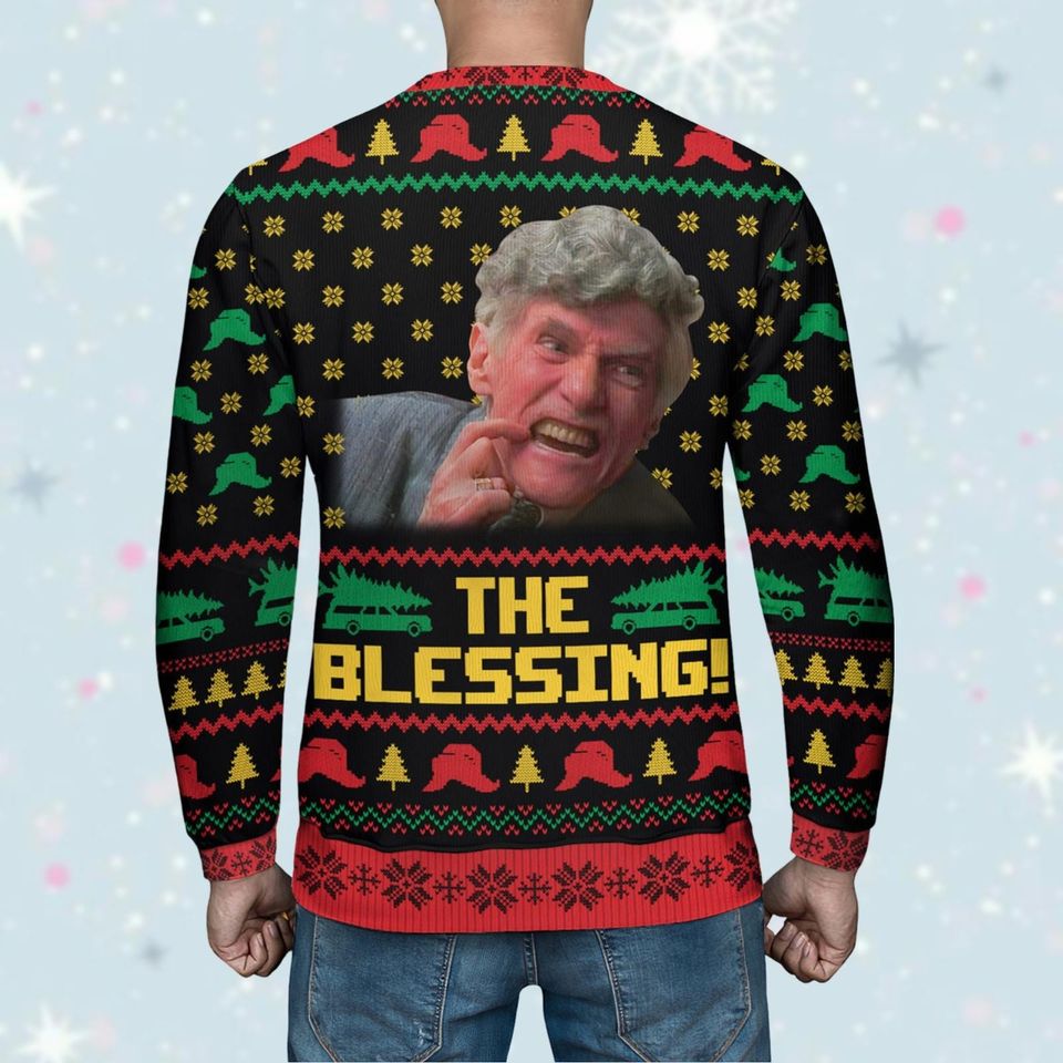The Blessing Uncle Lewis Ugly Sweater, Uncle Lewis Shirt - Image 5