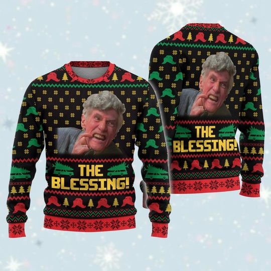 The Blessing Uncle Lewis Ugly Sweater, Uncle Lewis Shirt - Image 9