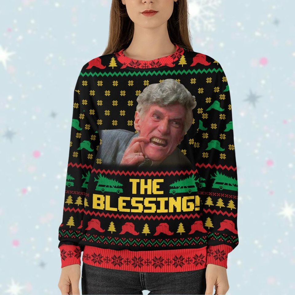 The Blessing Uncle Lewis Ugly Sweater, Uncle Lewis Shirt - Image 3