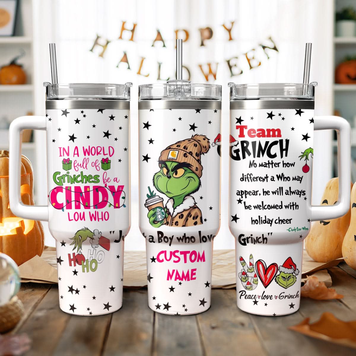 The Boy Grinch Movies Christmas Custom Stanley Cup 40 oz 30 oz Tumbler With HandleTVC2301440