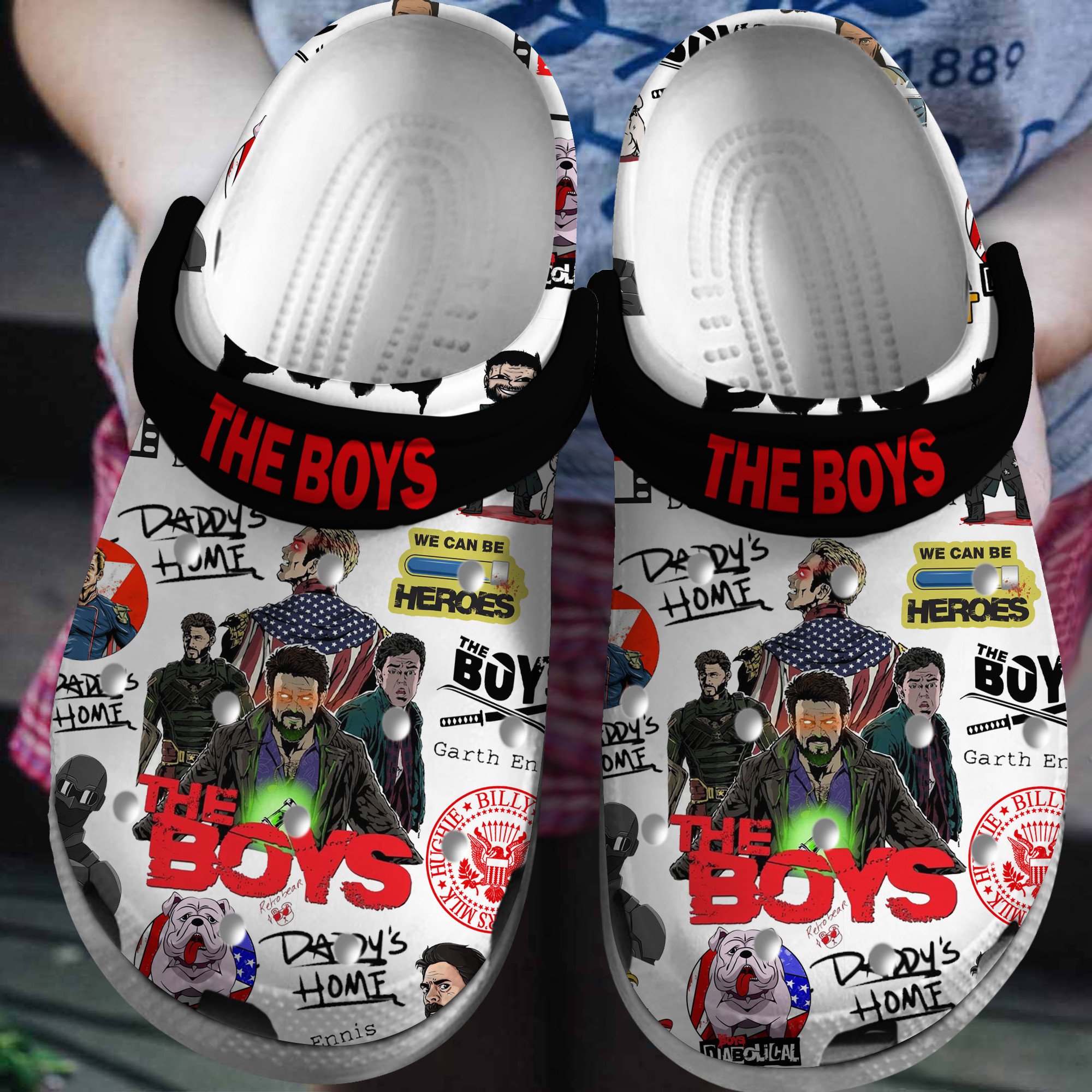 The Boys Daddy's Home TV Series Crocs Crocband Clogs Shoes Comfortable For Men Women and Kids