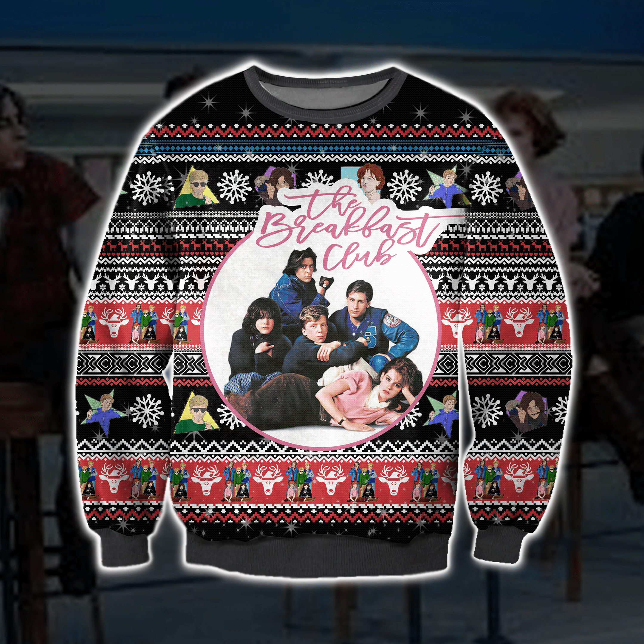 The Breakfast Club Ugly Christmas Sweater Adult 3D Funny Matching for family