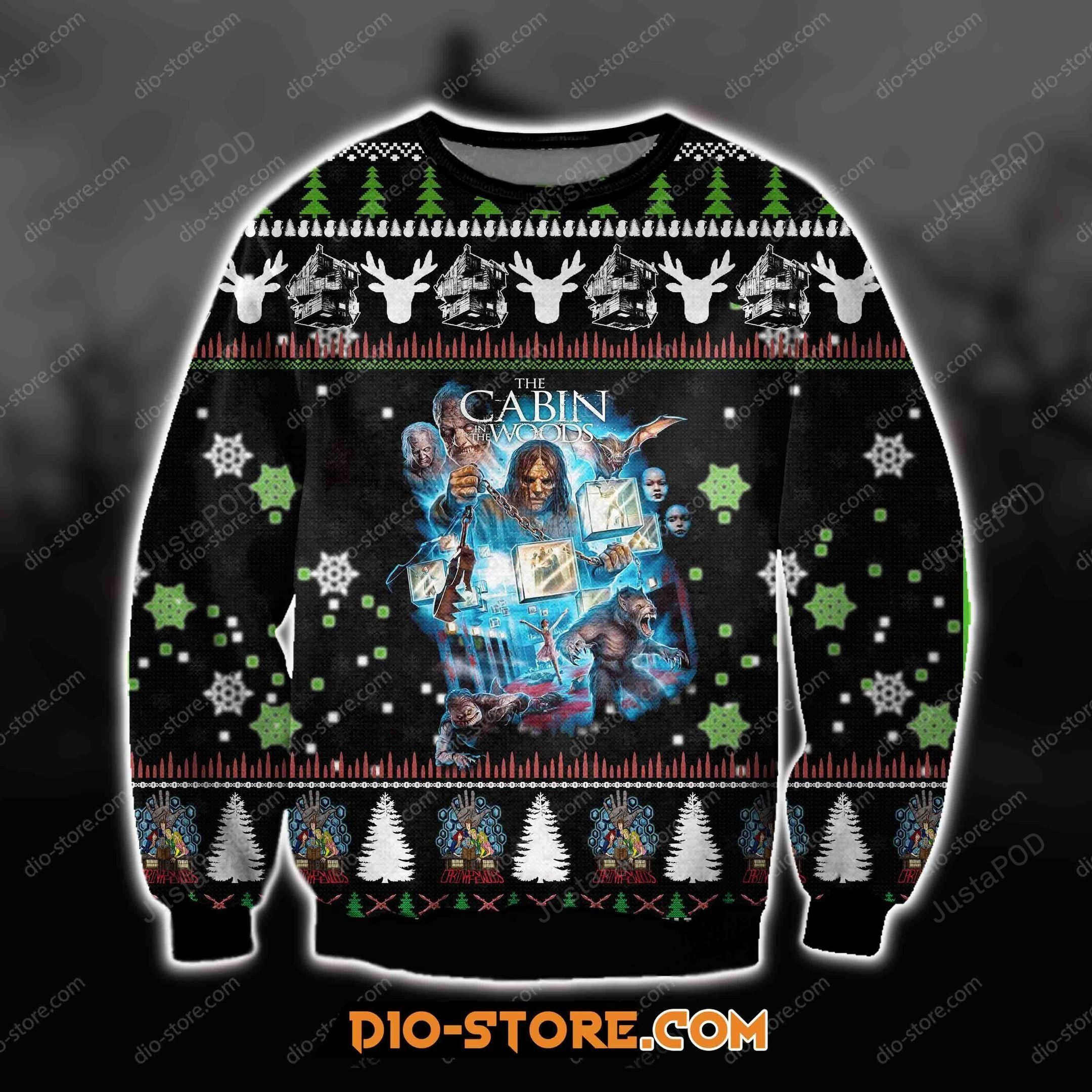 The Cabin In The Wood Film Ugly Christmas Sweater Adult 3D Funny Matching for family