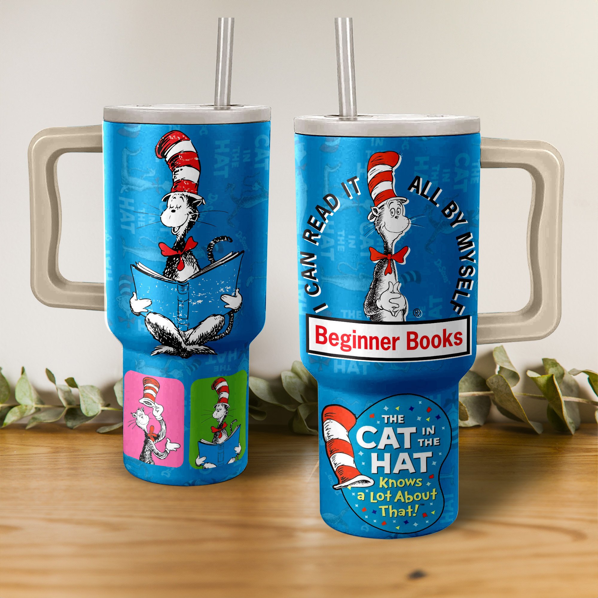 The Cat In The Hat Custom Stanley Cup 40 oz 30 oz Tumbler With HandleTVC2301150