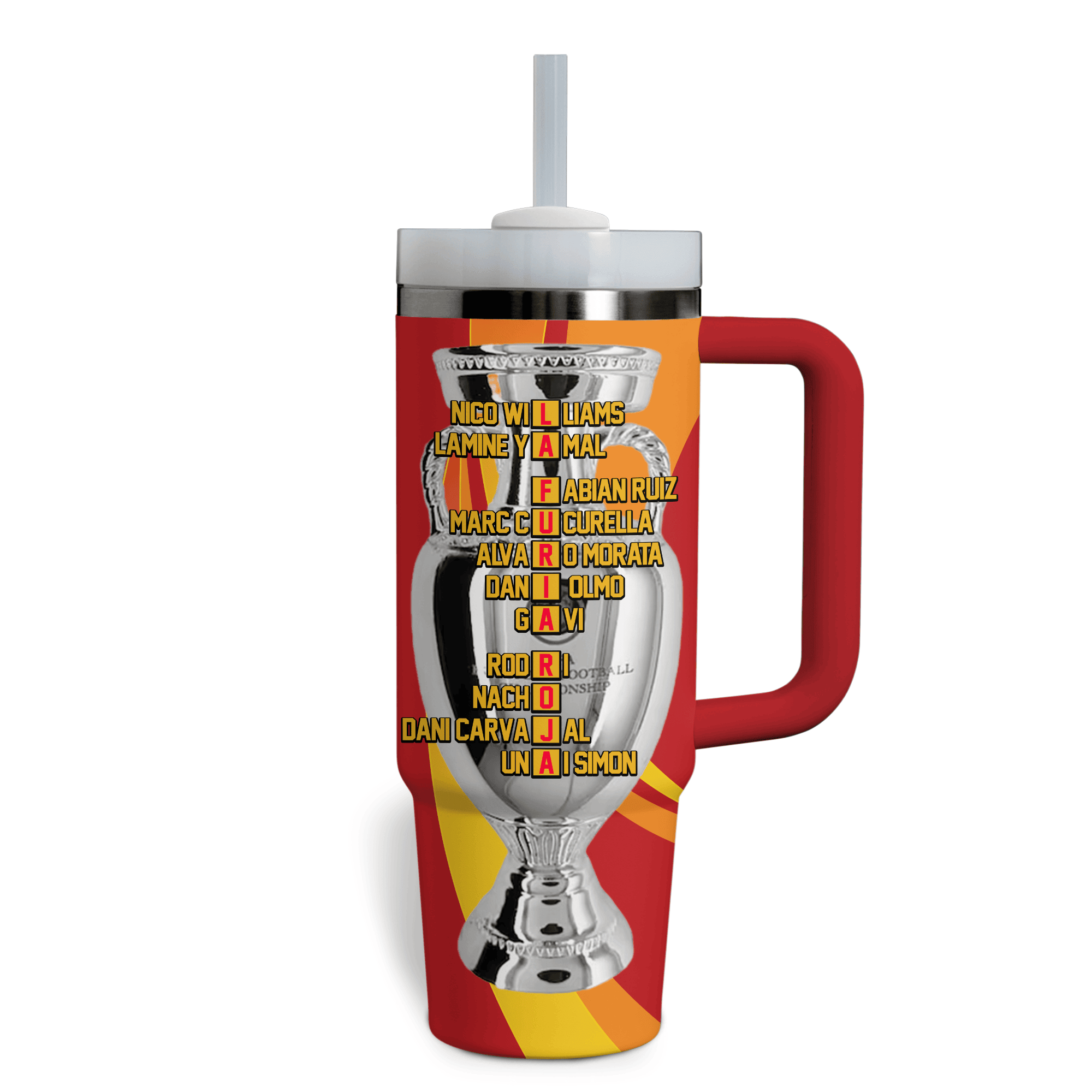 The Champion 2024 EURO Spain Custom Stanley Cup 40 oz 30 oz Tumbler With HandleTVC2301795 - Image 2