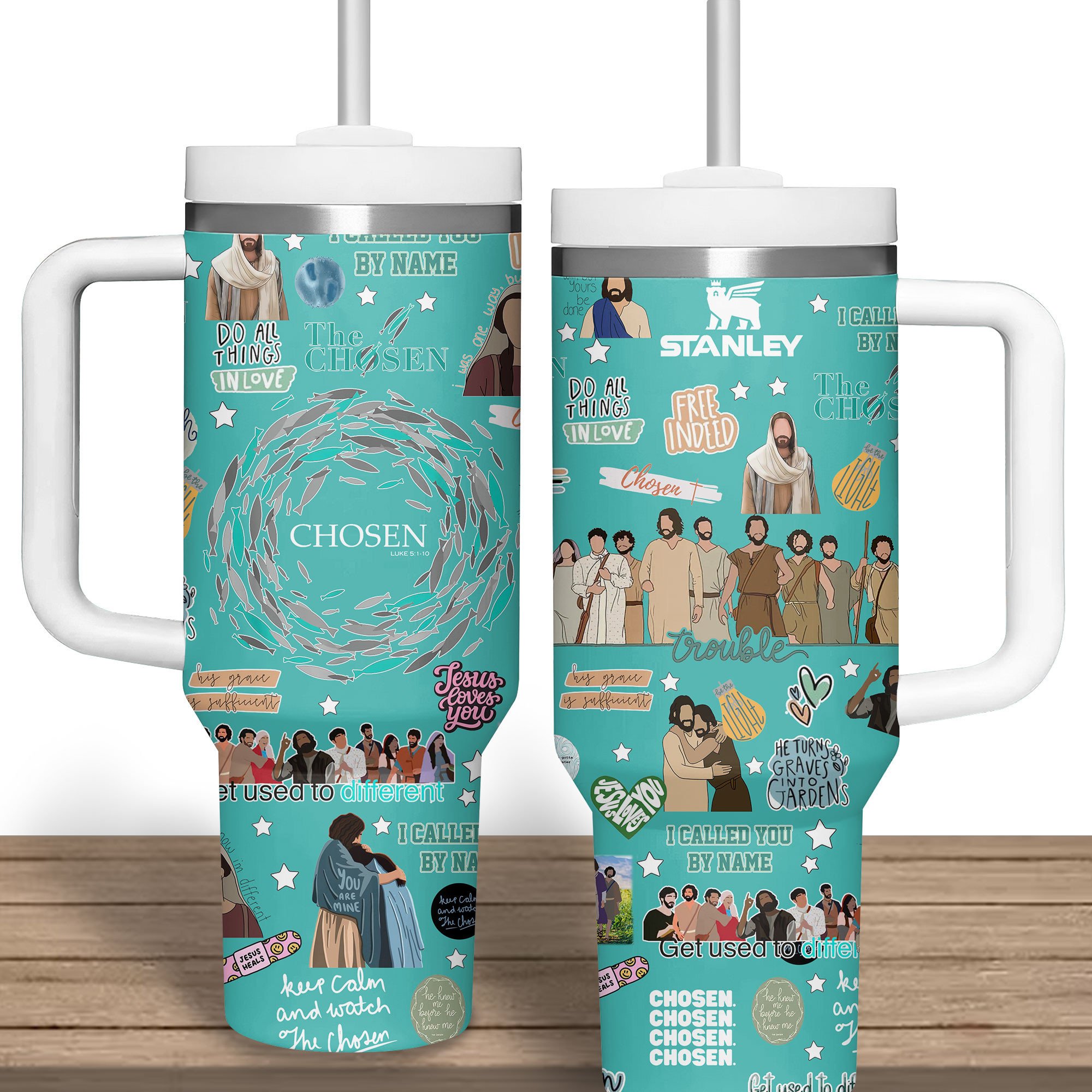 The Chosen TV Series Custom Stanley Cup 40 oz 30 oz Tumbler With HandleTVC2301279 - Image 2