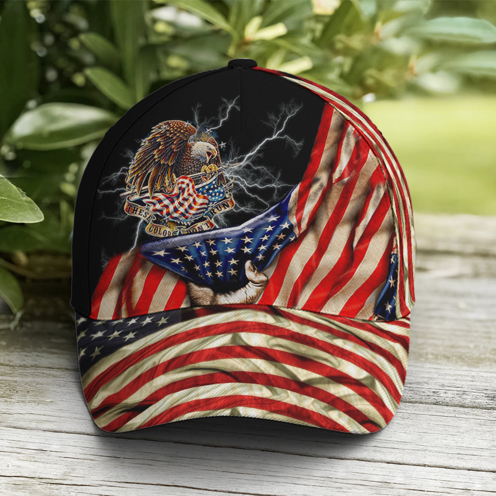 The Colors Don't Run Eagle America Flag Trucker Hats Custom Hats Gifts For Men & Women