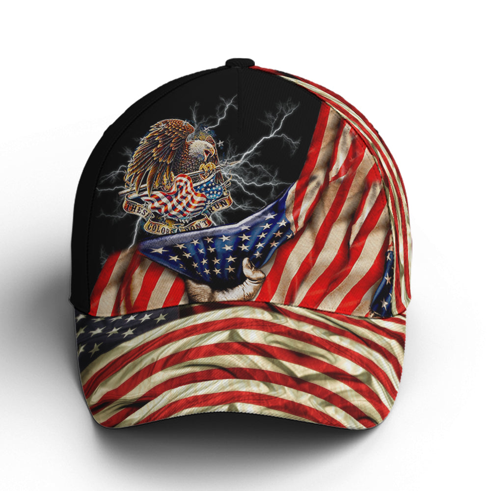 The Colors Don't Run Eagle America Flag Trucker Hats Custom Hats Gifts For Men & Women