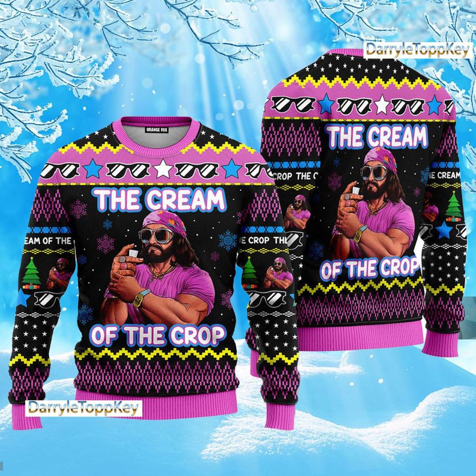 The Cream of the Crop Macho Man Randy Savage Ugly Sweater, Macho Man Randy