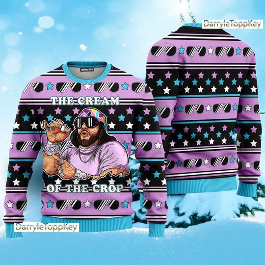 The Cream of the Crop Macho Man Randy Savage Ugly Sweater, Macho Man Randy Savage - Image 2