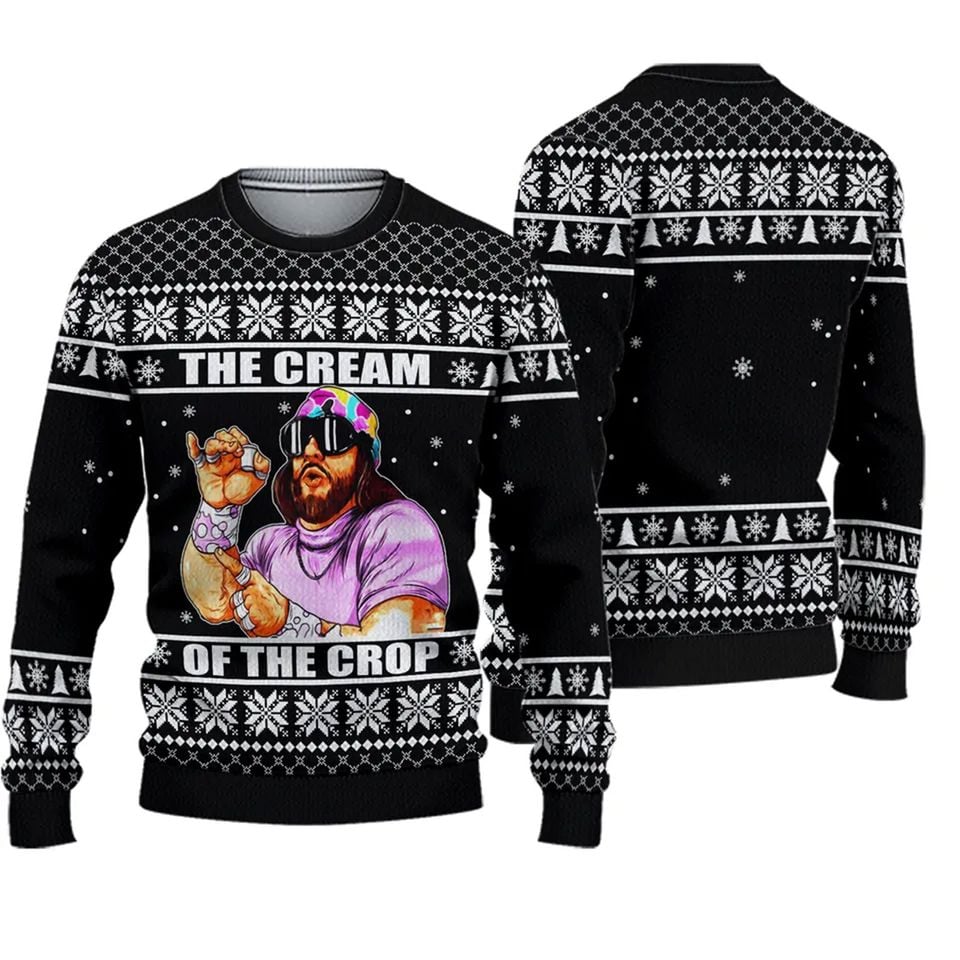 The Cream Of the Crop Macho Man Ugly Christmas Sweater