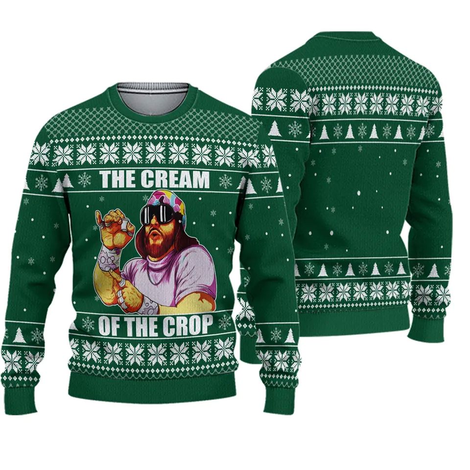 The Cream Of the Crop Macho Man Ugly Christmas Sweater