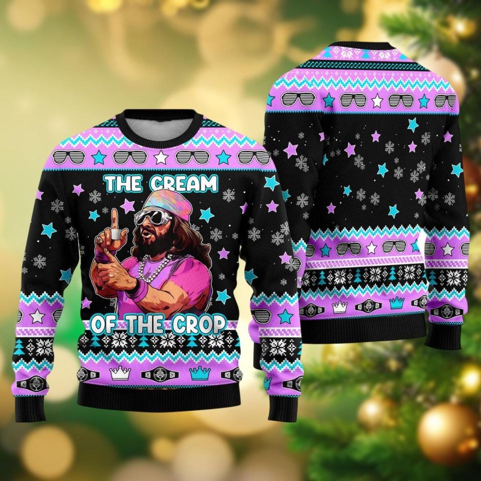 The Cream Of The Crop Ugly Christmas Sweater For Men Women Kid, Macho Man Randy