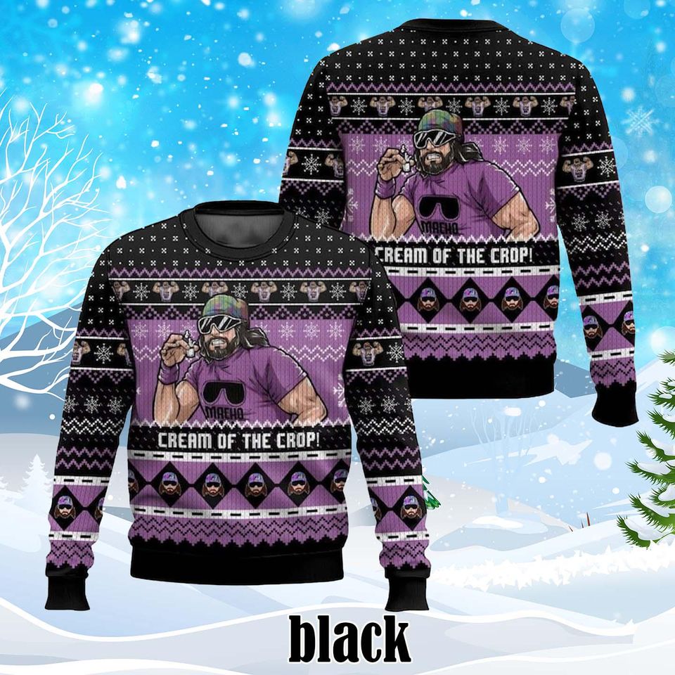The Cream Of The Crop Ugly Christmas Sweater, Macho Man Randy S