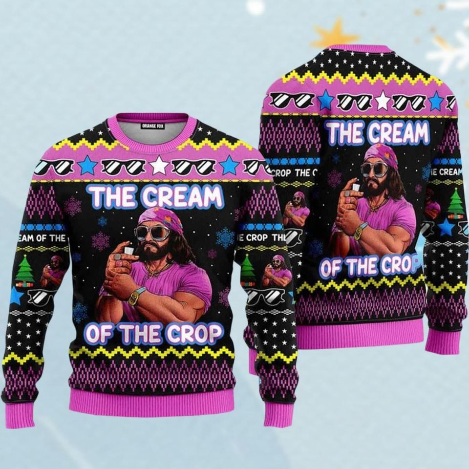 The Cream Of The Crop Ugly Sweater, Macho Man Randy Savage Sweater
