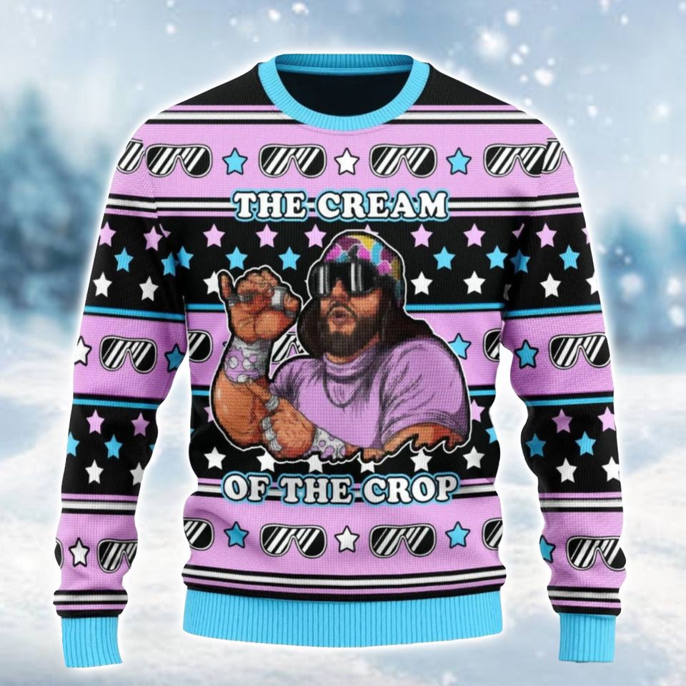 The Cream Of The Crop Wrestling Ugly Christmas Sweater