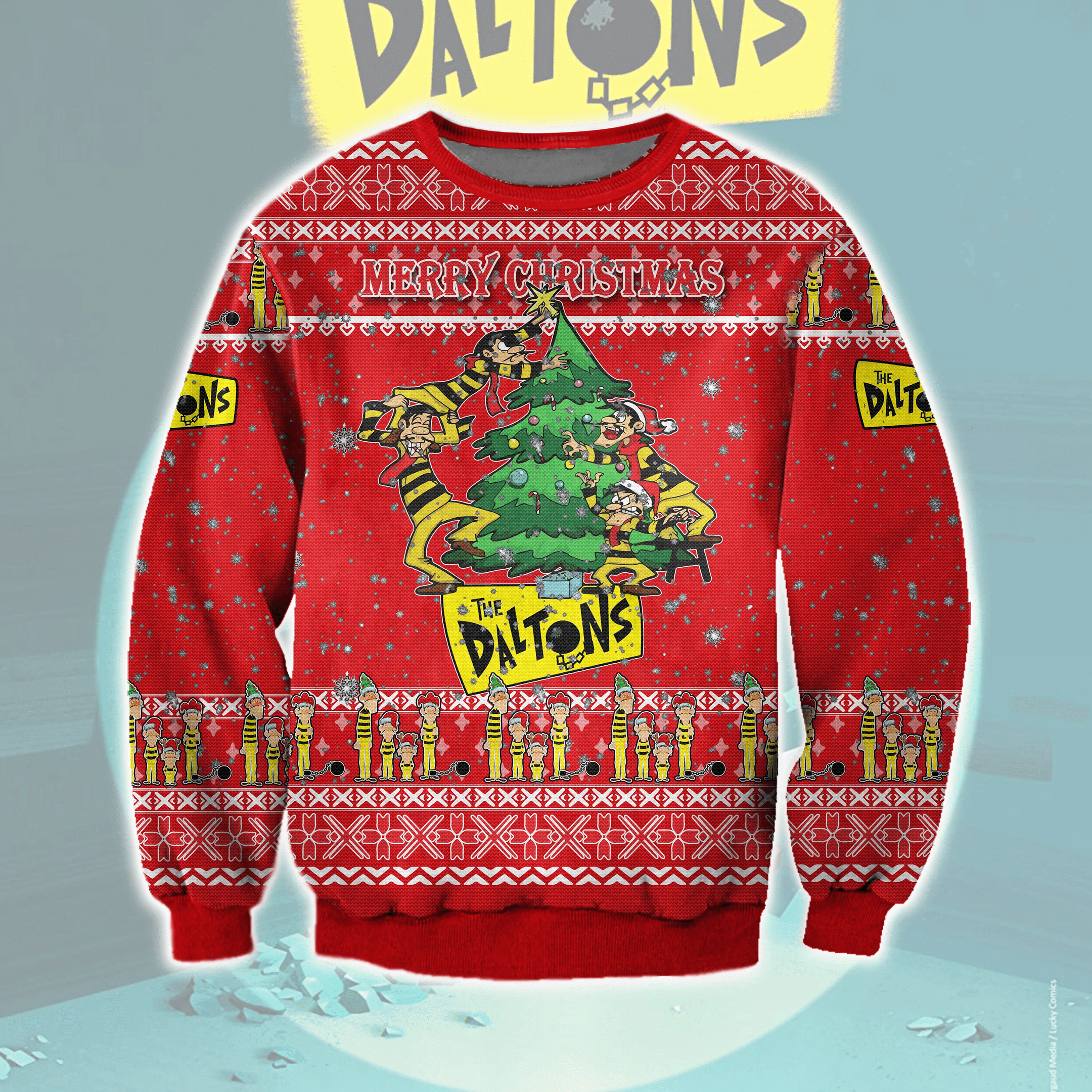 The Dalton Brothers Ugly Christmas Sweater Adult 3D Funny Matching for family