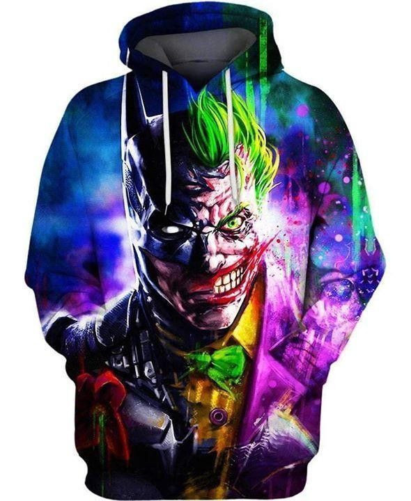 The Dark Knight Joker Batman 3D All Over Print Hoodie, Zip Hoodie