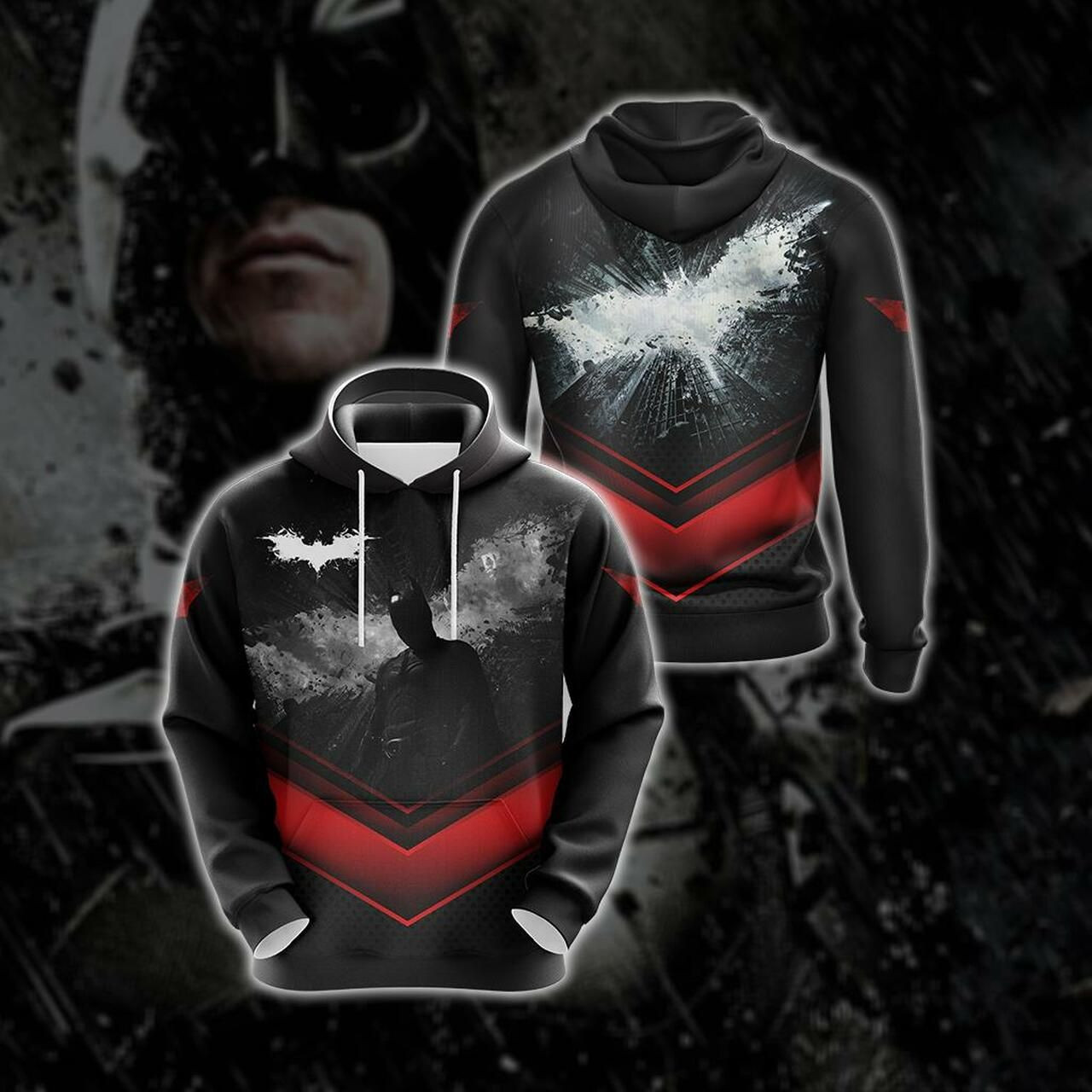 The Dark Knight Unisex 3D All Over Print Hoodie, Zip Hoodie