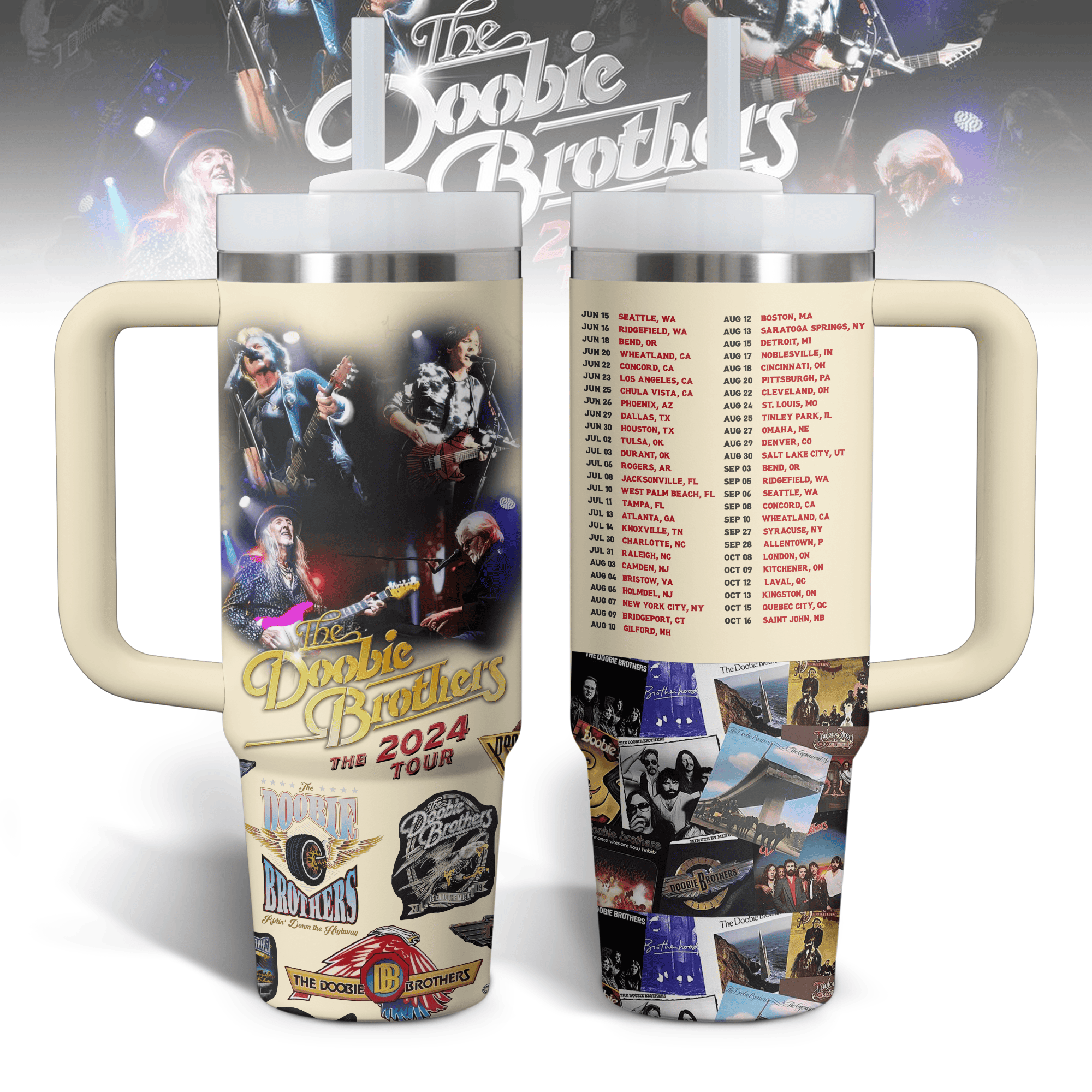 The Doobie Brothers Music Custom Stanley Cup 40 oz 30 oz Tumbler With HandleTVC2301528