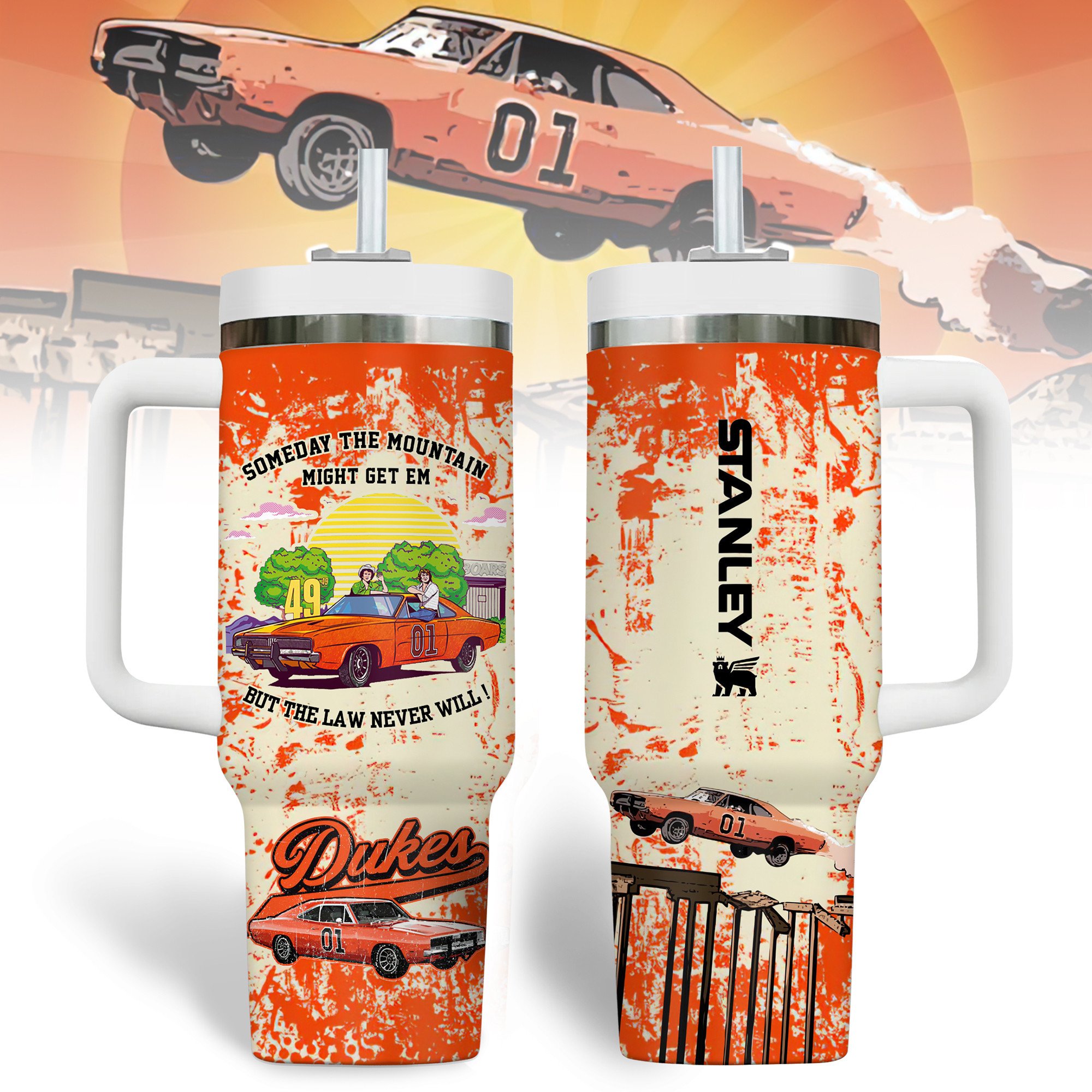The Dukes of Hazzard Movies Custom Stanley Cup 40 oz 30 oz Tumbler With HandleTVC2301191