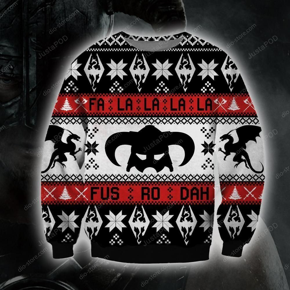 The Elder Scrolls Knitting Pattern 3D Print Ugly Christmas Sweater Adult 3D Funny Matching for family